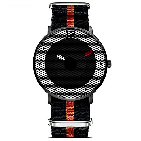 Cool Watch Saat - Siyah Kasa - Siyah Turuncu Şerit Kordon Cool Fashion Unisex, Saat, Tasarım Saat, Farklı Saat